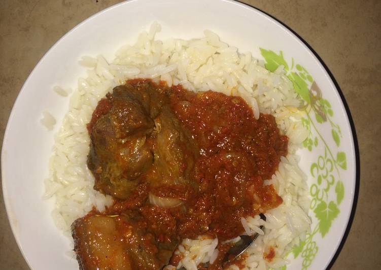 Pork stew with rice