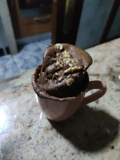 Una foto de Bizcocho en taza de nutella