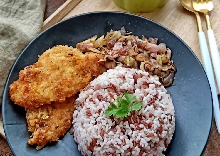 Chicken katsu tumis terasi kecombrang