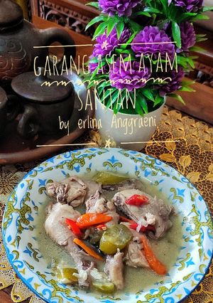 Foto resep Garang asem ayam santan tanpa daun