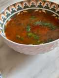 Vegan Chorba with Orzo and Vegetables
