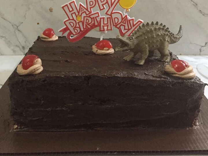 Cara Simple Menyiapkan Resep  Brownies Double Chocolate Ganache (birthday cake) yang Enak Banget, Lezat Sekali