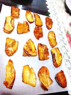 Hình của món Chuối xanh ngào đường.