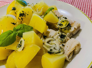 Foto di Merluzzo con patate al vapore