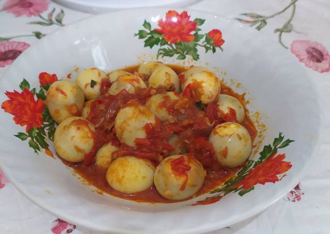 Resep Telur Puyuh Bumbu Pedas Oleh Ayu Cookpad