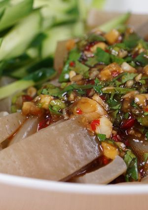 【哇菜影音食譜】五味豬皮 的食譜成品照片