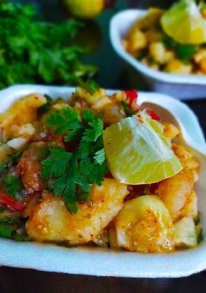 A picture of Aloo Chaat.