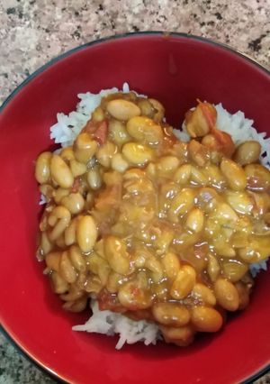 A picture of Beans stew #themechallenge.