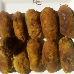 Sweet potato and Irish potato nuggets A picture of Sweet potato and Irish potato nuggets.