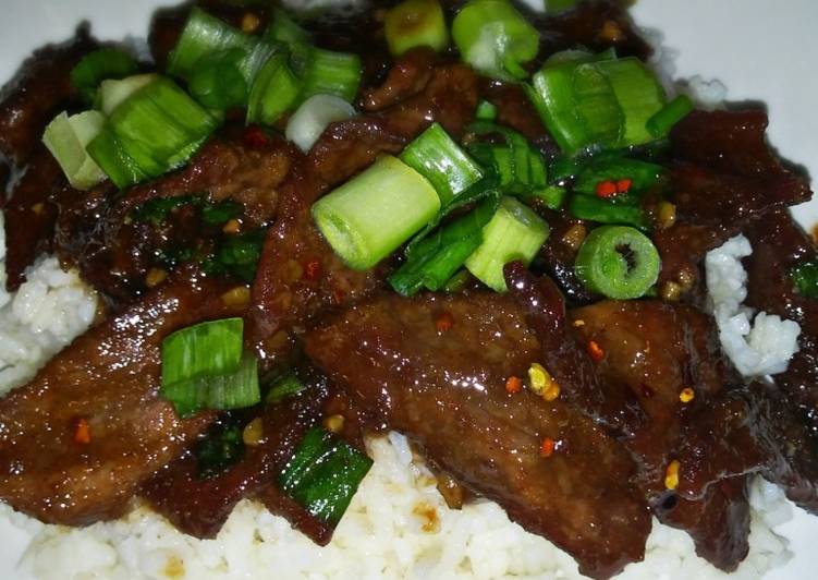 Steps to Prepare Quick Mongolian beef