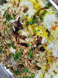 صورة لوصفة أرز بالخلطة واللحم