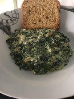 Una foto de Espinacas a la crema
