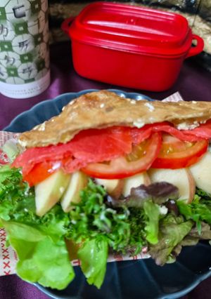 米紙燒餅三明治 的食譜成品照片