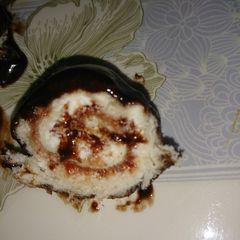 Chocolate Swiss roll 🍥 of bread A picture of Chocolate Swiss roll 🍥 of bread.