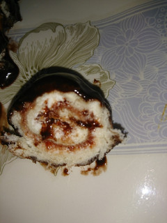 A picture of Chocolate Swiss roll 🍥 of bread.