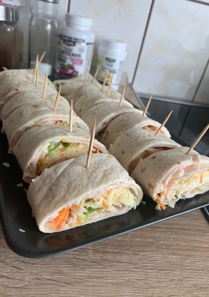 Tortilla tekercs recept fotója