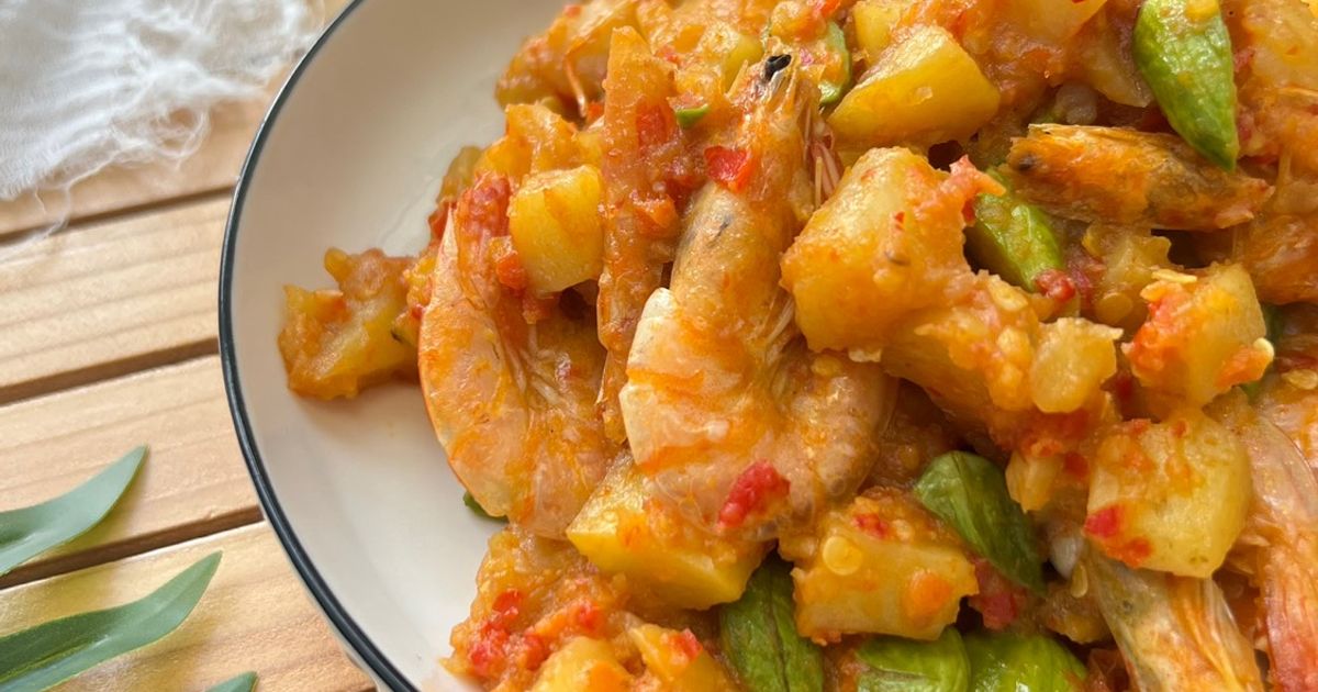 Sambel Balado Udang kentang pete (ala masakan padang)