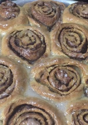 Una foto de Rolls canela veganos