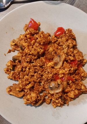 Une photo de Tofu soyeux brouillé aux épices