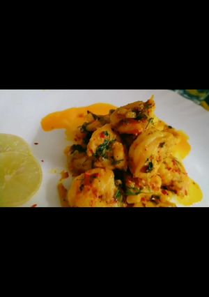 A picture of Butter garlic prawns.