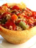 Millet Stew in Multigrain Bread Bowls