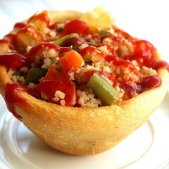 Millet Stew in Multigrain Bread Bowls A picture of Millet Stew in Multigrain Bread Bowls.