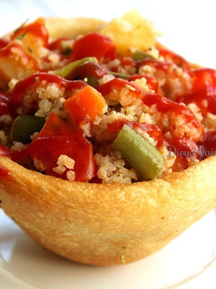 A picture of Millet Stew in Multigrain Bread Bowls.