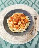 Macarrones con sofrito de sepia