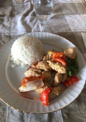 Una foto de Pollo estilo Asia