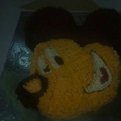 A picture of Mickey mouse cake.