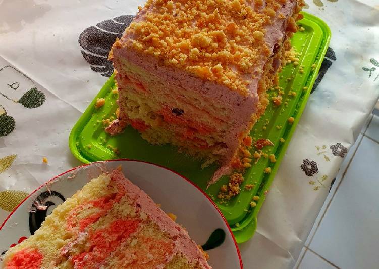 Bagaimana Menyiapkan No Baked Birthday Cake, Lezat Sekali