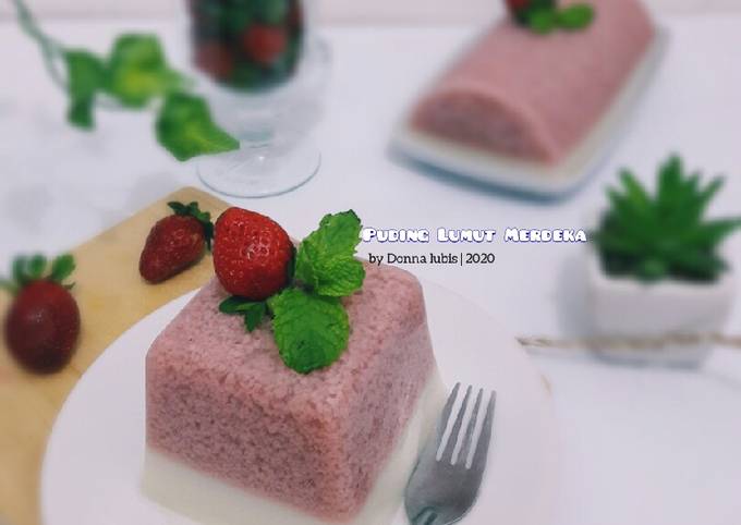 Langkah Mudah Memasak Resep Puding Lumut Merdeka (Merah Putih)