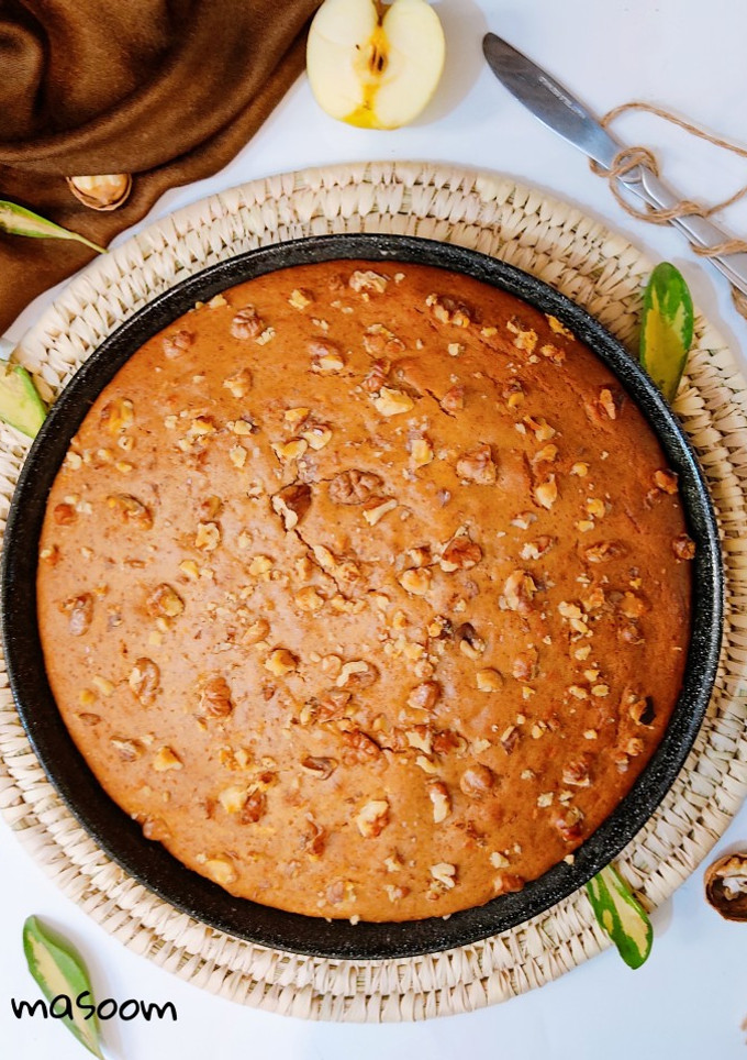 عکسی از دستور کیک گردویی