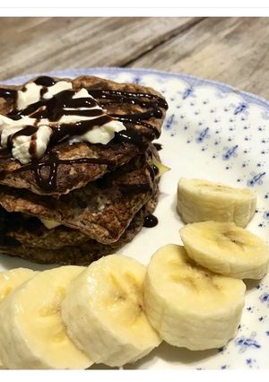 Una foto de Torre proteica de pancake 🥞