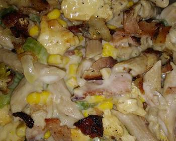 Ultimate Making Recipe Bacon chicken pasta Delicious Nutritious