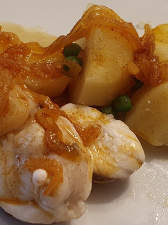 Una foto de Rape con ajada a la Gallega
