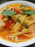 Vegan Red Curry with Coconut Shoots
