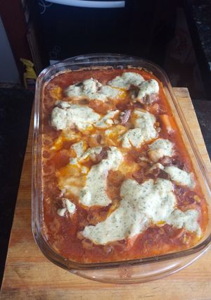 Una foto de Estofado de cordero /salsa blanca al horno