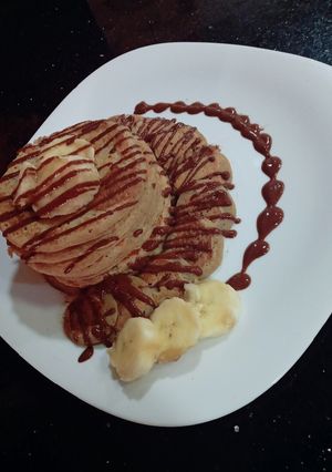 صورة لوصفة بان كيك صحي 🥞