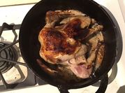A picture of wine and chicken livers