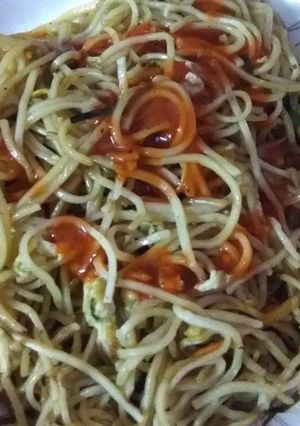 A picture of Mixed Hakka noodles.