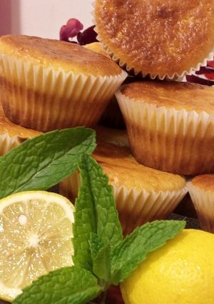 صورة لوصفة كب كيك ولااااطيب بنكهة الليمون 🍋🍋