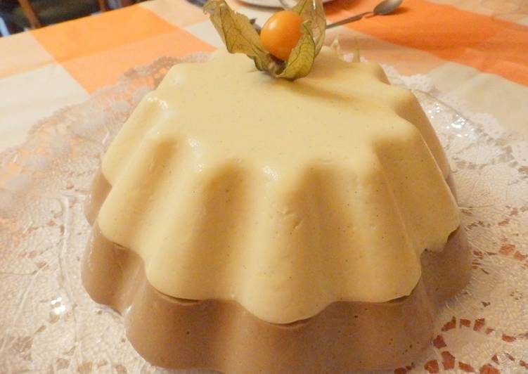 Bavarois de vainilla y café
