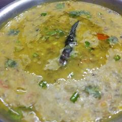 A picture of Punjabi Style Green Moong Daal.