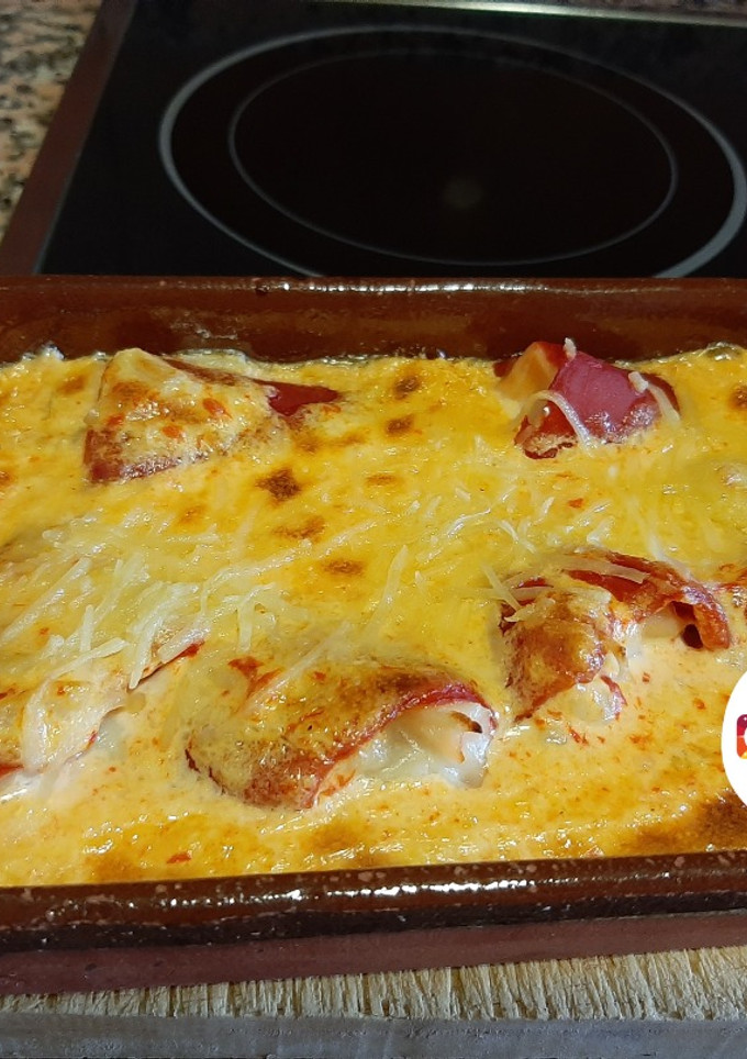 Una foto de Pimientos del Piquillo Rellenos de Pescado