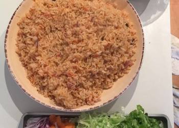 Easiest Way to Prepare Delicious Jollof Rice goat meat  Turkey