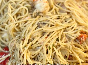 Gambar Spageti Oglio Olio Simple