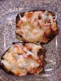 Berenjenas rellenas de fiambre de pavo y queso