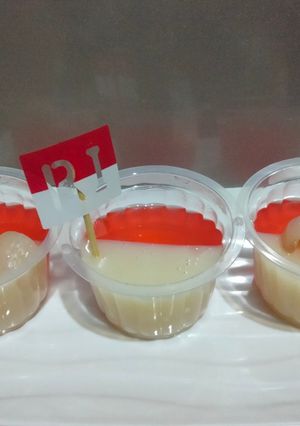 Foto resep Puding Merah Putih 🇮🇩