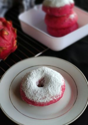 Foto resep Donat buah naga